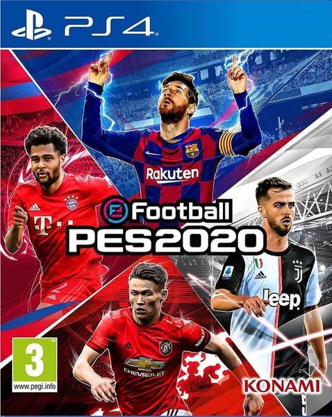 Jaquette PS4 de Efootball PES 2020 Pro Evolution Soccer