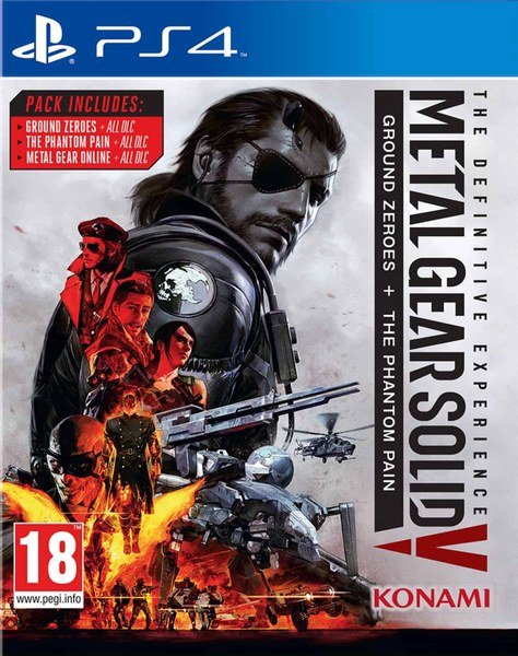 Jaquette PS4 de Metal Gear Solid 5 the Definitive Experience