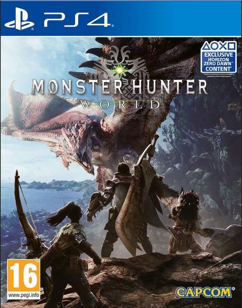 Jaquette PS4 de Monster Hunter World