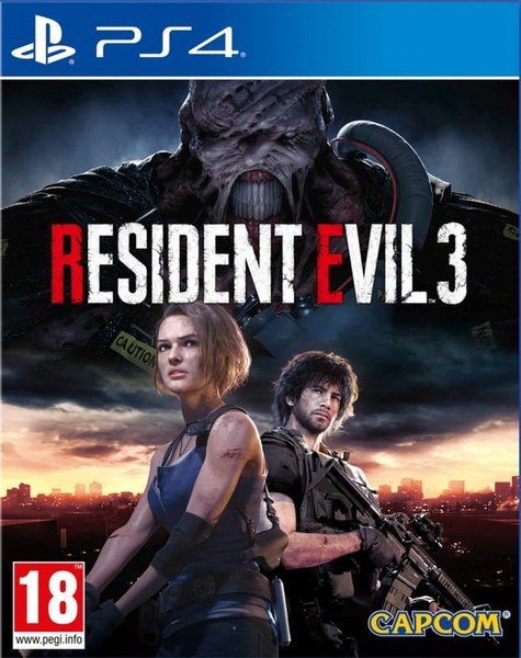 Jaquette PS4 de Resident Evil 3 Remake