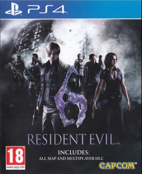 Jaquette PS4 de Resident Evil 6