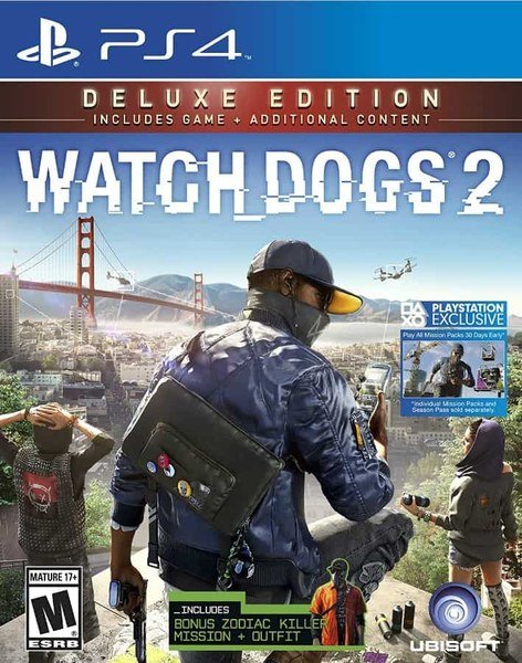 Jaquette PS4 de Watch Dogs 2 Deluxe Edition
